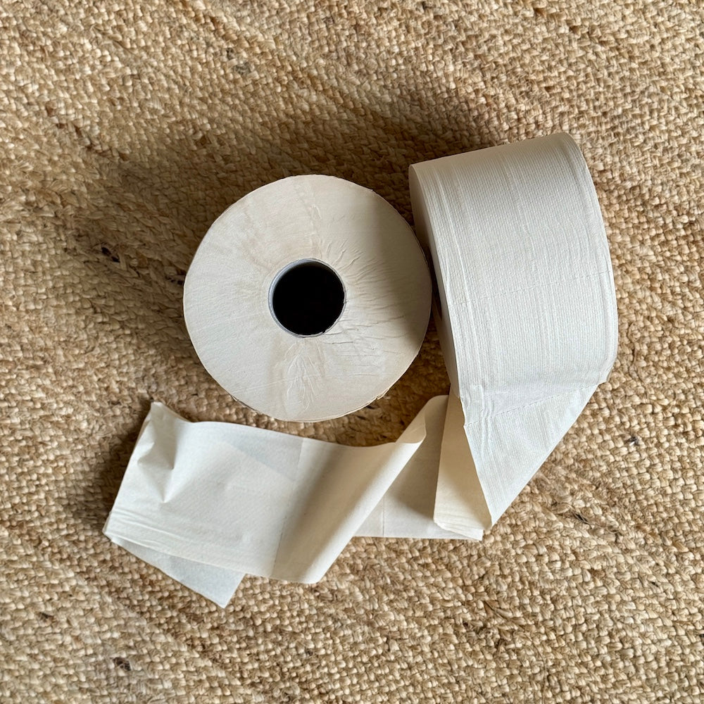 Unbleached Recycled Jumbo Toilet Paper