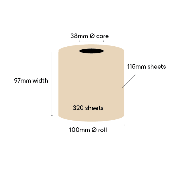 Unbleached Recycled Toilet Paper