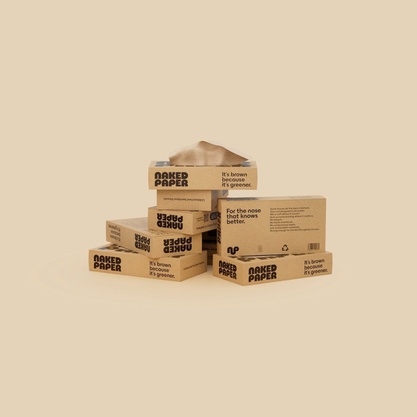 Unbleached Bamboo Tissues