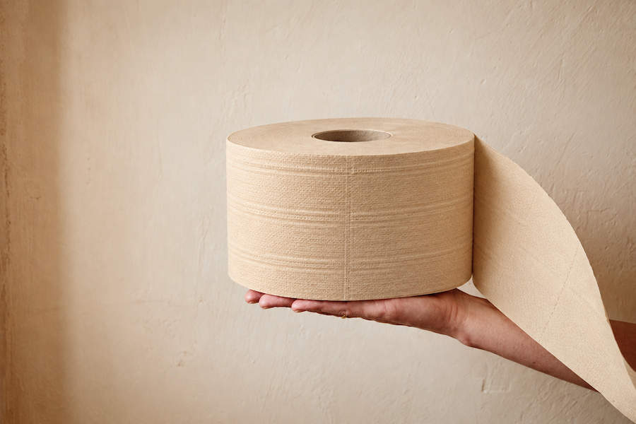 Unbleached Recycled Jumbo Toilet Paper