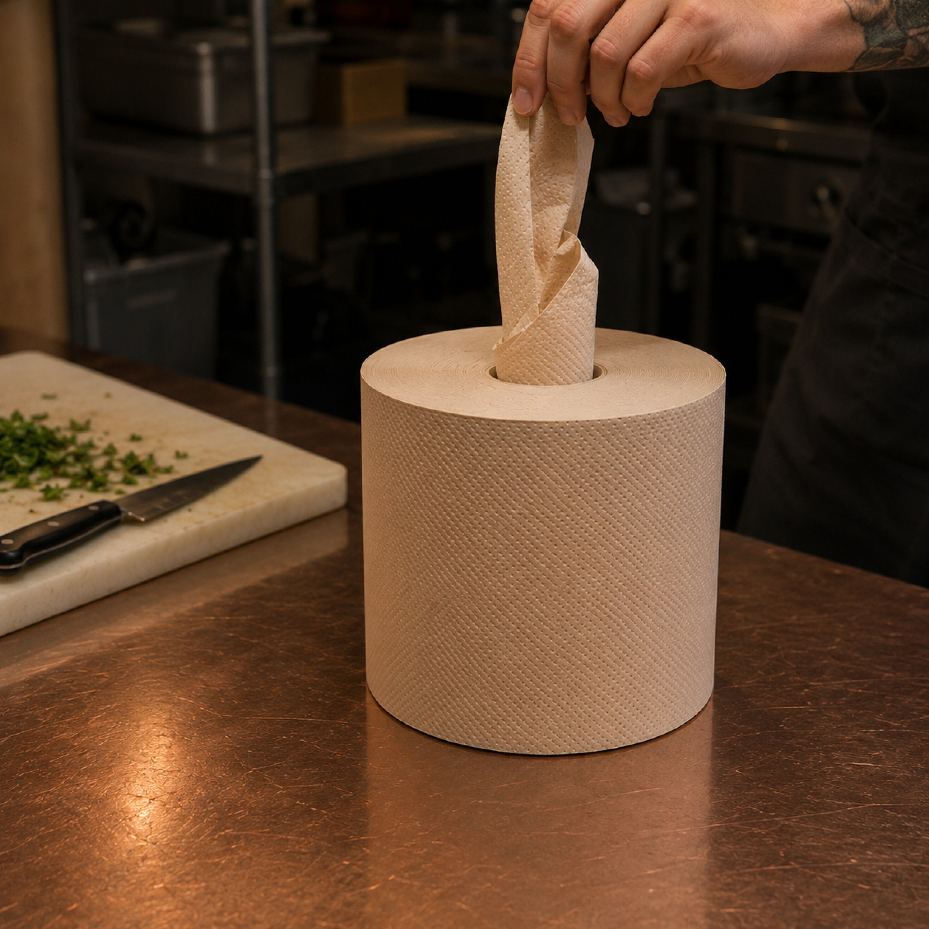Unbleached Bamboo "Blue" Roll