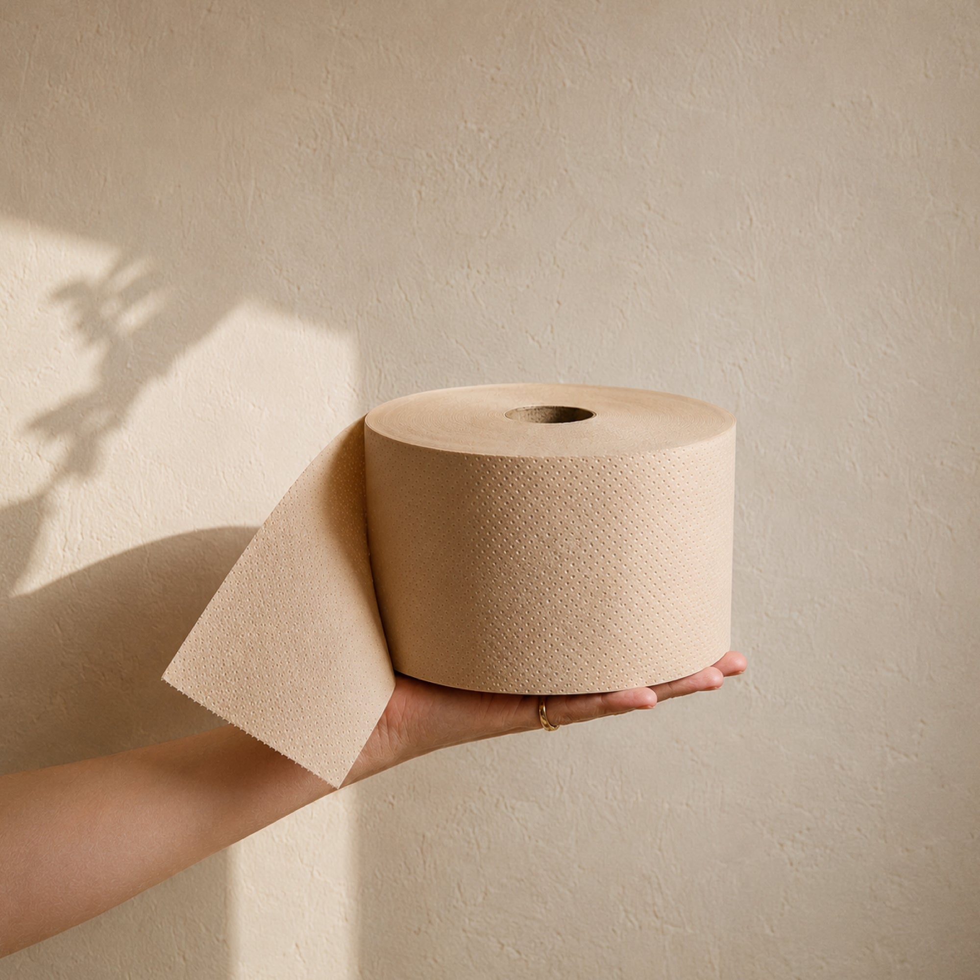 Unbleached Recycled Jumbo Toilet Paper